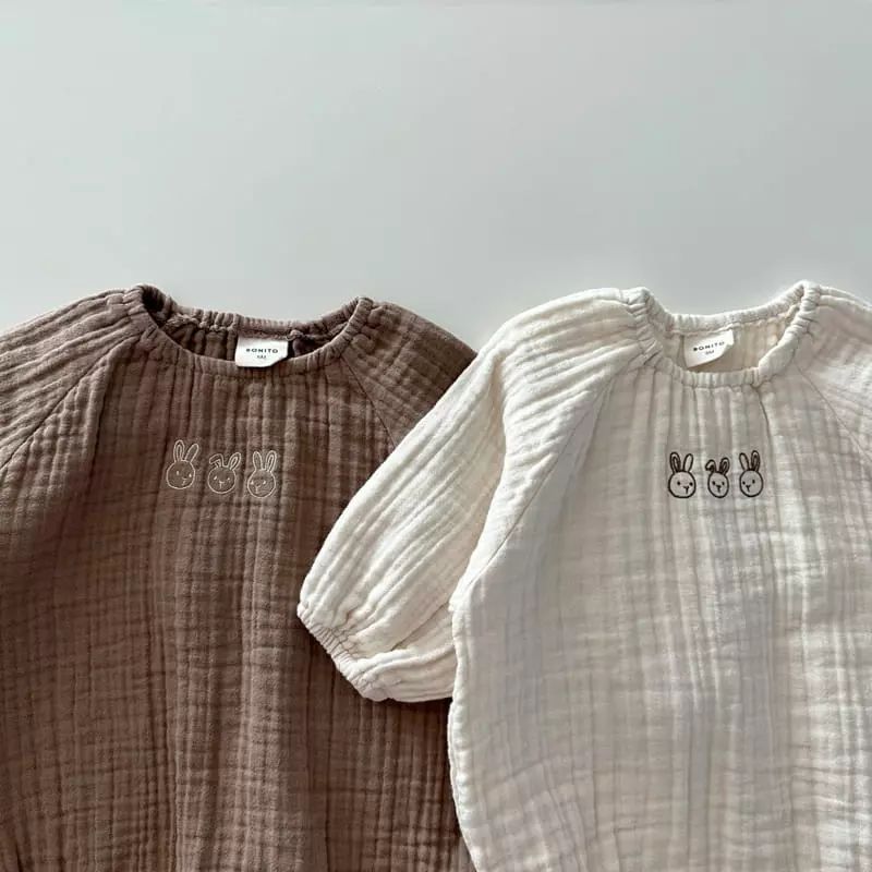 Vaina de bebé primavera estilo coreano ropa para niños bebé bordado mameluco ropa de primavera para niños bebé de manga larga mameluco de una pieza