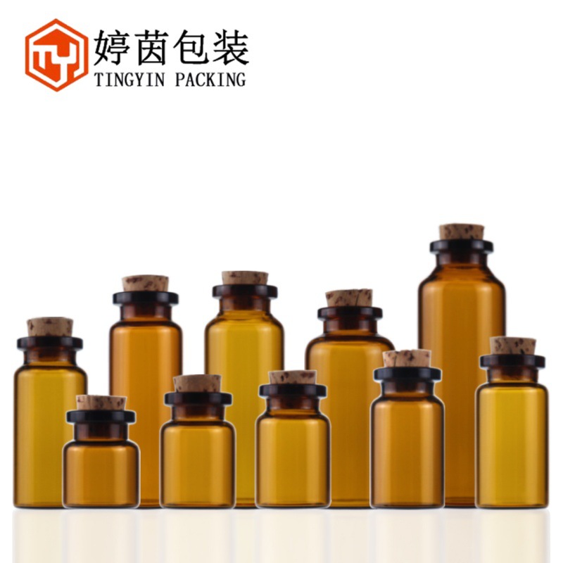 现货供应 2-30ML玻璃许愿瓶木塞瓶漂流瓶项链瓶 配木塞