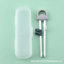 儿童练习筷子学习训练筷餐具 婴儿宝宝韩国学习筷子餐具套装