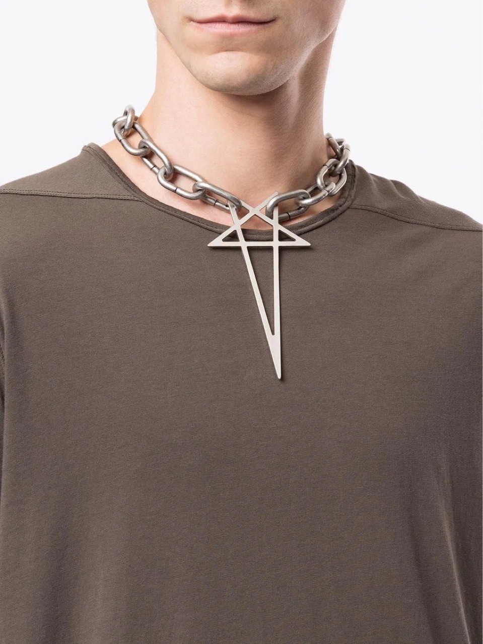 30g Weight Titanium Steel Pendant Material Pendant Necklace Classification Titanium Steel Chain Material 1 Piece Quantity Hip-Hop Exaggerated Star Titanium Steel Men's Pendant Necklace