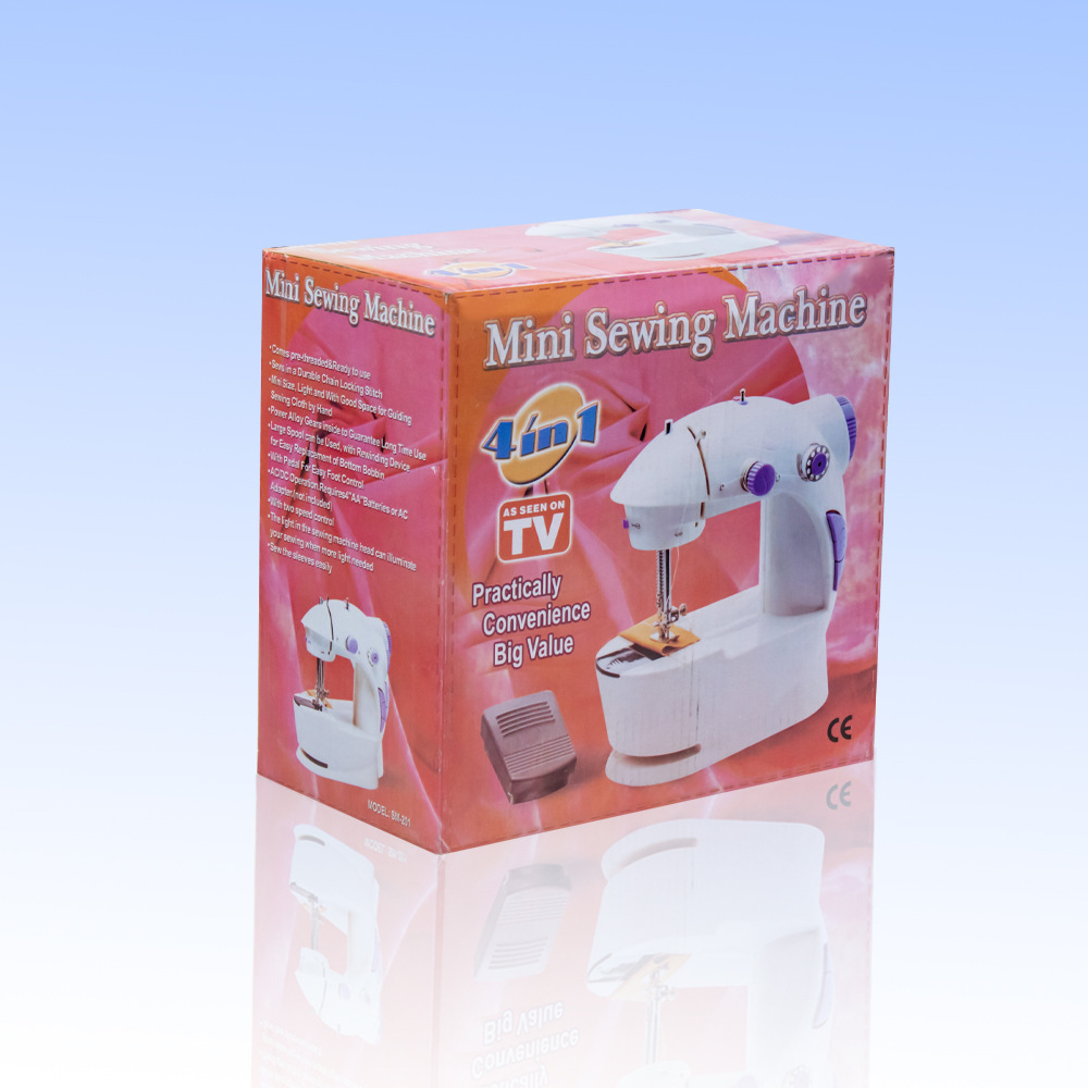 Exportación de comercio exterior 201 máquina de coser eléctrica doméstica máquina de coser multifuncional máquina de coser micro de escritorio con luz