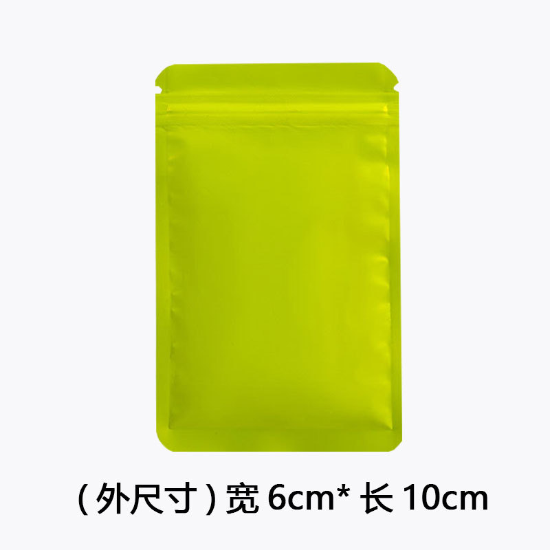 Joyas de color Bolsa ziplock Bolsa ciega Bolsa de papel de aluminio esmerilado Bolsa de hueso opaca aluminizada de doble cara Bolsa de embalaje sellada con alimentos