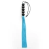 Sky blue five-bead rubber whip 35cm