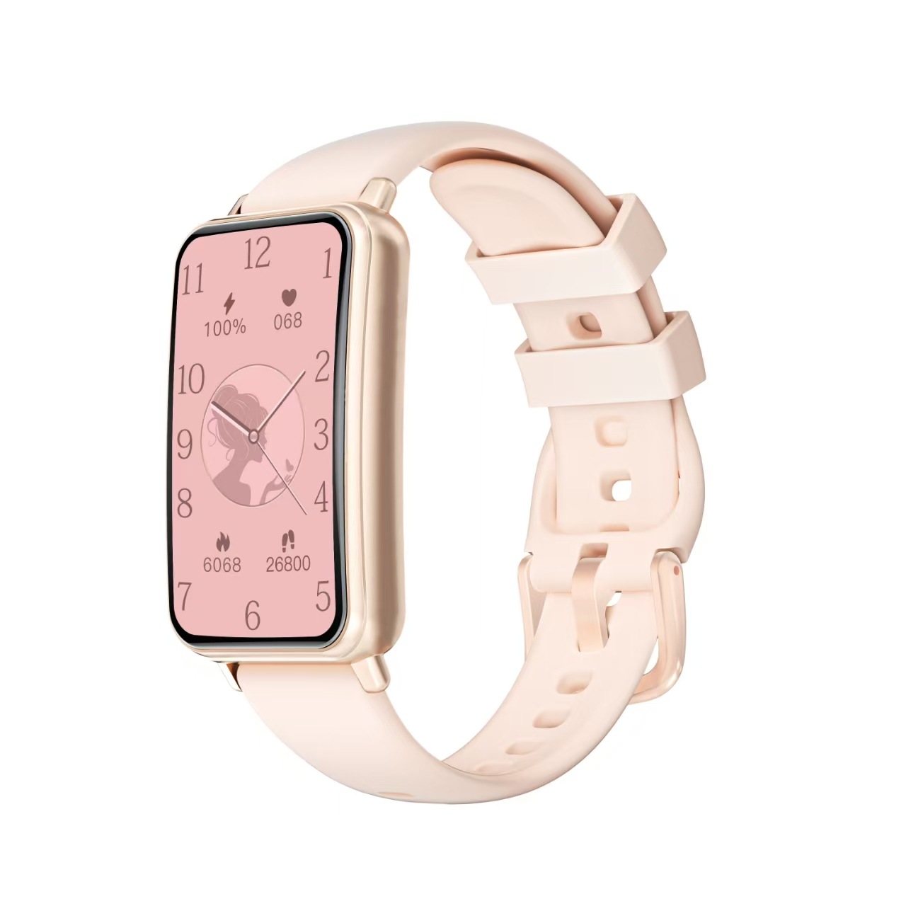 亚马逊A50智能手环5ATM防水支持心率血氧多运动模式健身游泳手表