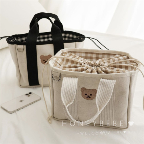 Bear Korean Mummy Bag Insulated Picnic Bag Insulated Bag Lunch Bag Handbag