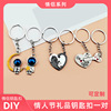 Cute commemorative keychain for beloved heart shaped, Birthday gift