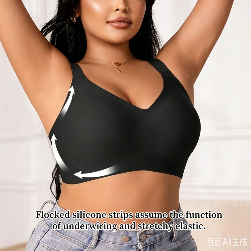 Plus-Size Lingerie Cross-Border Trade Hot-Selling European and American Women's Seamless Bra Push-Up Anti-Sagging Large Bust Bra Plus-Size Lingerie Cross-Border Trade Hot-Selling European and American Women's Seamless Bra Push-Up Anti-Sagging Large Bust Bra