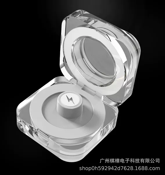 Ring crystal charging compartment