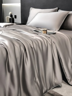 Hotel Bedding 2025 New Lyocell Tencel Summer Cool Quilt Four-Piece Air-Conditioned Quilt