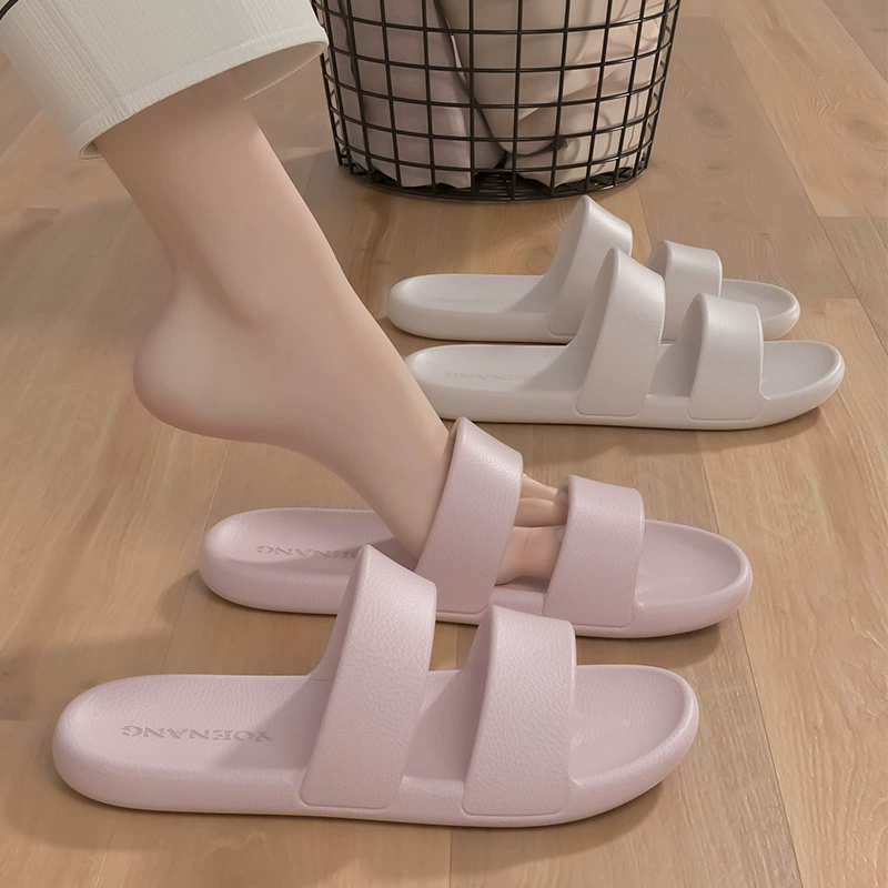 Тапочки дамы летняя крытая домашняя нескользящая ванная комната 2025 новый не вонючие ноги пара прохладных парней eva