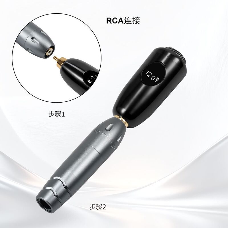 Rca Port Tattoo and Embroidery Pen Battery Head Power Bank with 78 Adjustable Levels, High-Milliamperage Battery, Dedicated for Current Meter