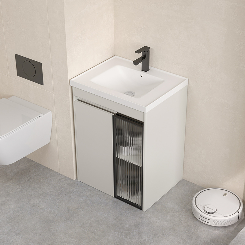 Baño de acero inoxidable impermeable moderno y simple, gabinete de espejo inteligente, baño de balcón, nuevo producto.