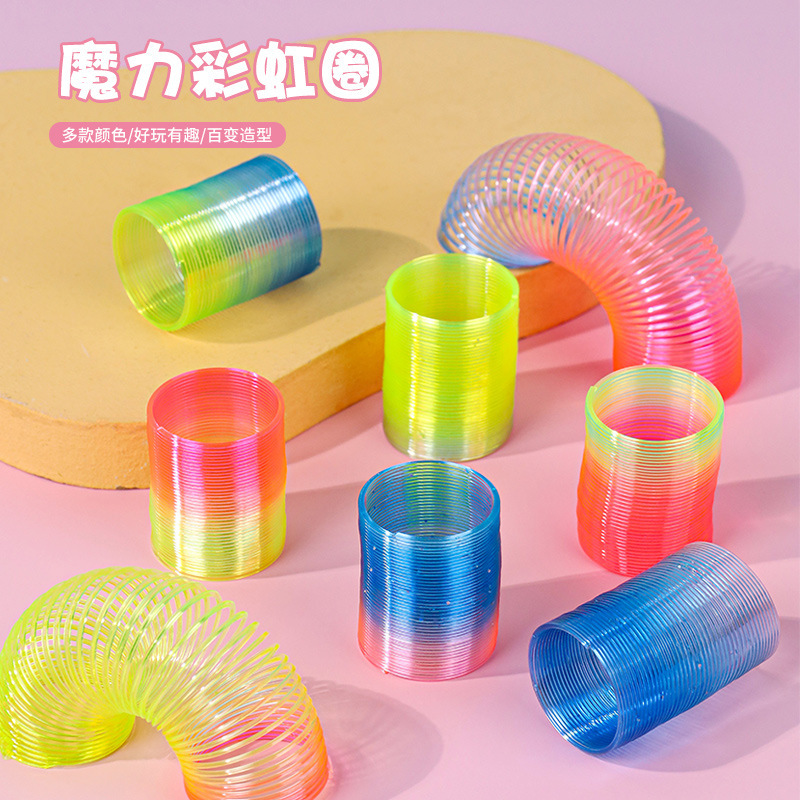 New Sequin Color Rainbow Spring Ring Children's Magic Spring Ring Jenga Wholesale Mini Rainbow Ring Jenga New Sequin Color Rainbow Spring Ring Children's Magic Spring Ring Jenga Wholesale Mini Rainbow Ring Jenga