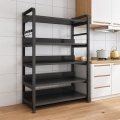Kitchen rack floor-standing multi-layer multi-functional storage rack household shelf pot rack oven microwave oven storage rack