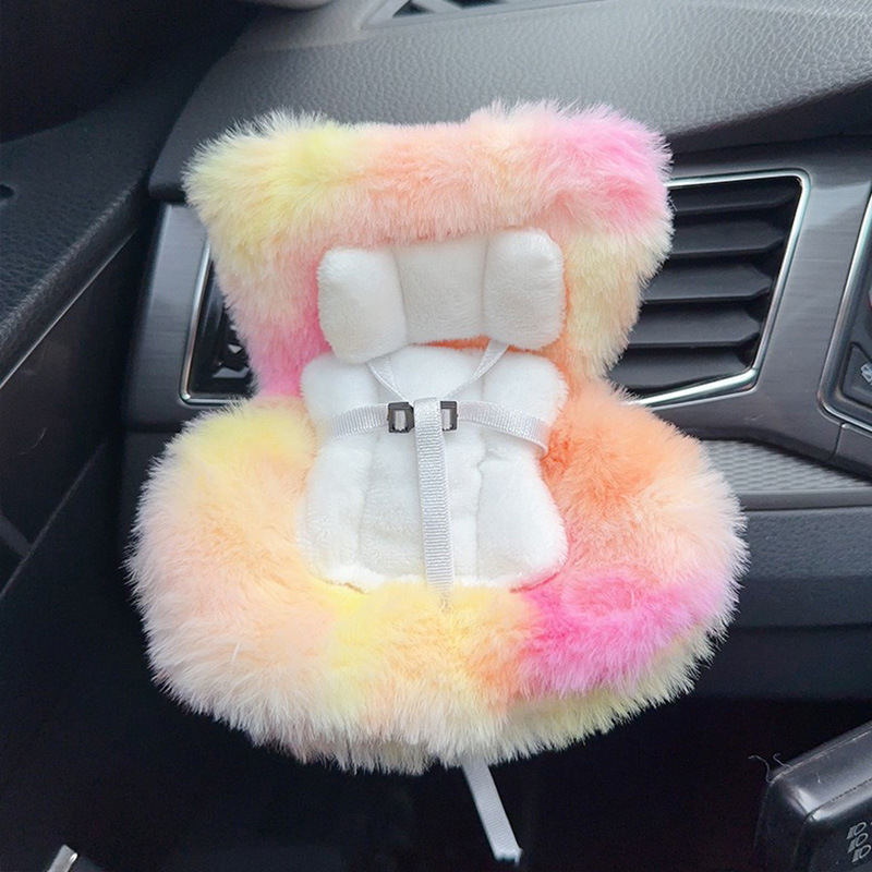 17cmlabubu ペンダント、かわいい車の装飾品、カスタマイズされた色の人形周辺アクセサリー、空気出口に適しています。|undefined
