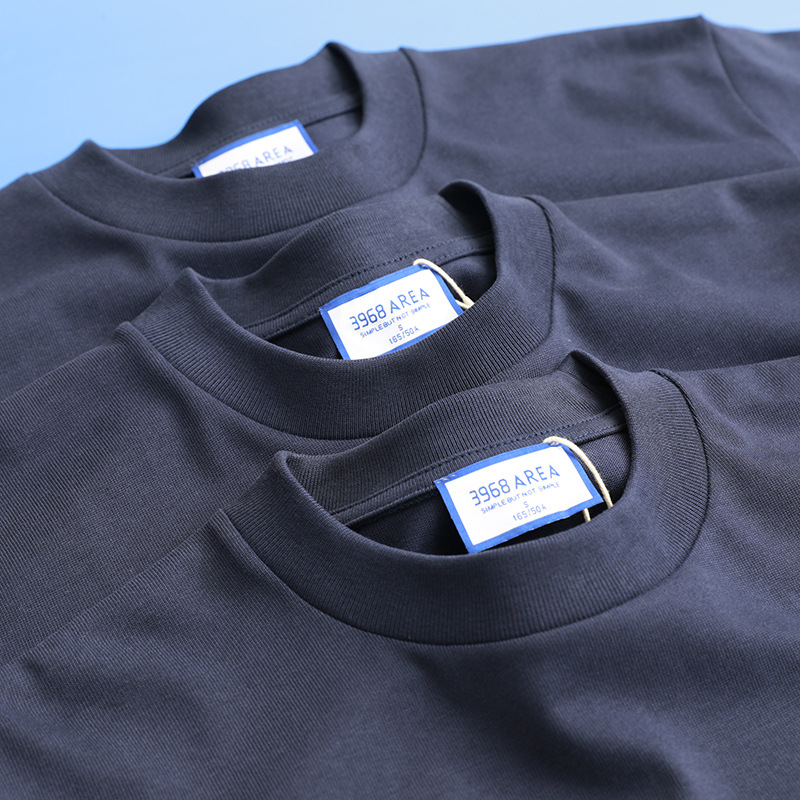 400g de algodón pesado de estilo americano pequeño escote camiseta de los hombres sueltos más tamaño de algodón de manga corta camiseta camisa de fondo