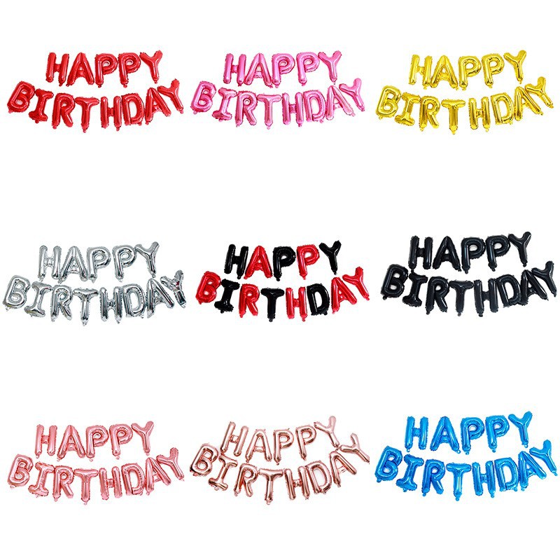 16 inch thin body aluminum letter balloon English letter balloon birthday party decoration aluminum foil body balloon