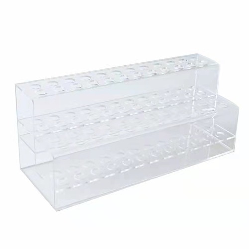 Makeup Eyebrow Pencil Brush Tube Storage Box Lid-Proof Dustproof Acrylic Powder Brush Stand Transparent Office Supply Storage Box