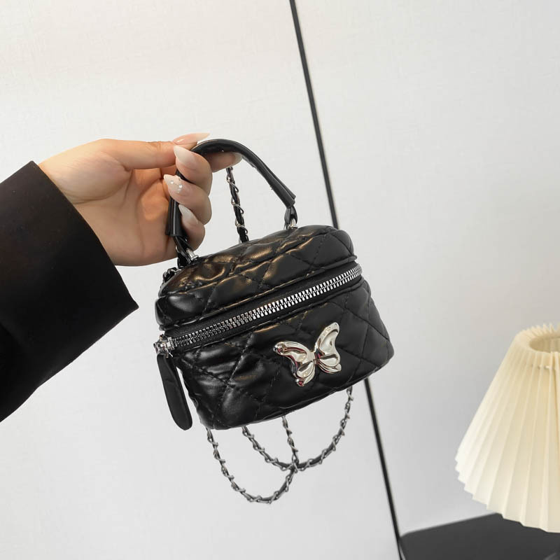 Nicho de diseño bolso de mano mujer 2024 nueva primavera y verano moda lingue mini bolso de cubo cadena bolso de mochila