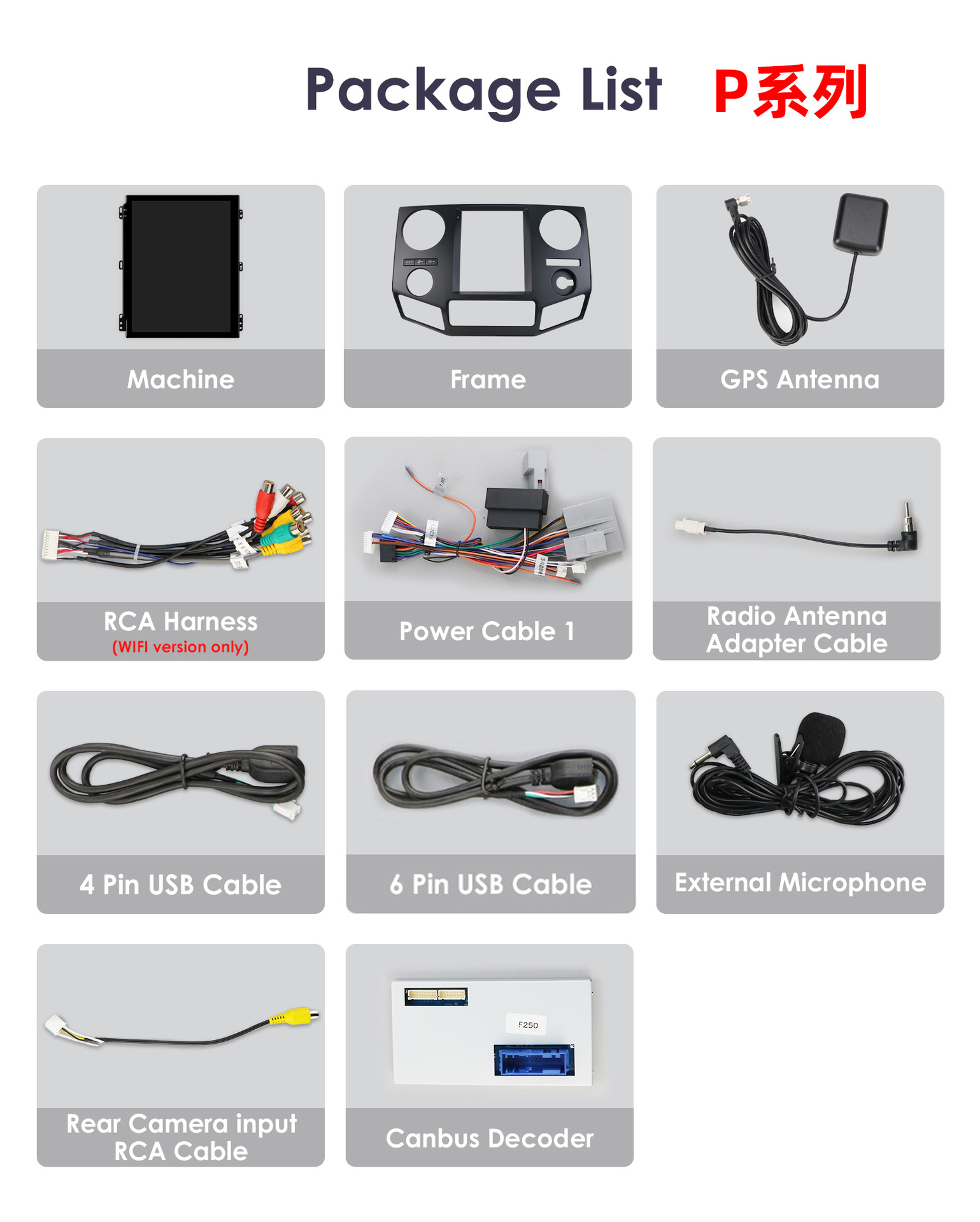 Suitable for 09-16 Ford F250 F450 Smart 9.7inch Vertical Screen Frame Car Navigator All-In-One Machine