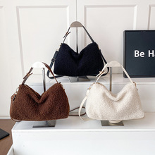 包包女2025新款泰迪羊羔毛大容量单肩包柔软毛毛包斜挎百搭流浪包