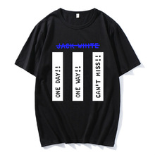 Cotton Tees Album No Name Jack White T-shirt Short Sleeve Su