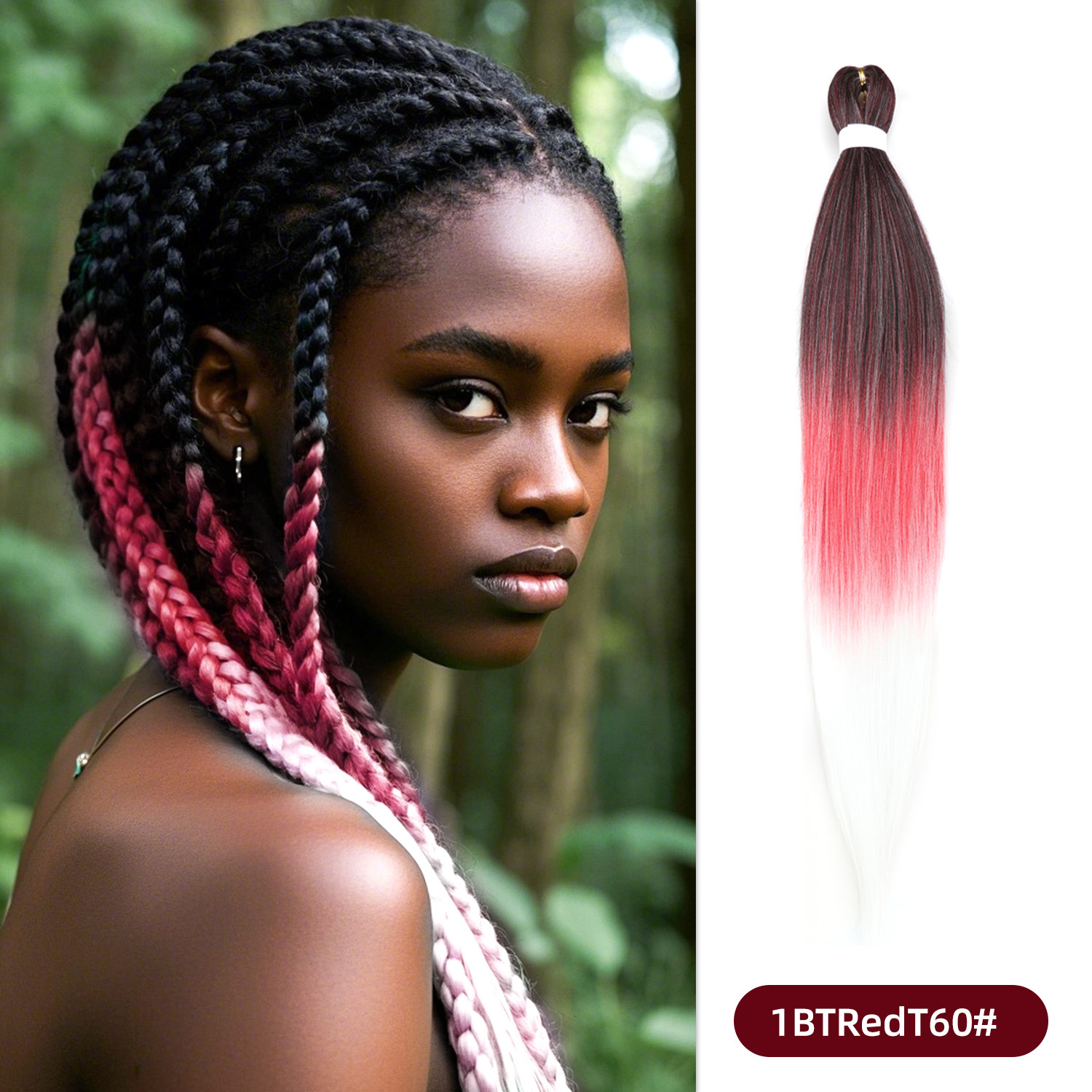 Pelucas de trenzas grandes EZ para actuaciones, populares en línea, trenzas versátiles para mujeres africanas, rastas de fibra sintética de colores al por mayor, muy vendidas en África.