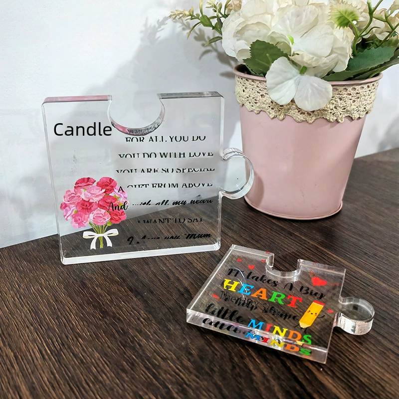 Acrylic square souvenir, for import, Birthday gift