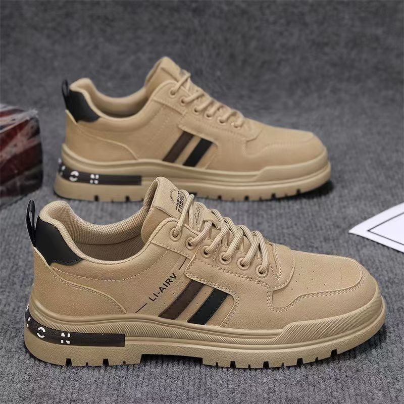 Zapatos de hombre 2026 nuevo sitio de construcción de primavera trabajo ocio zapatos de patina para trabajar zapatos antideslizantes y resistentes al desgaste para hombres