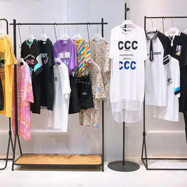 潮牌我爱25巧克力夏季新款上衣连衣裙品牌折扣女装尾货一手货源