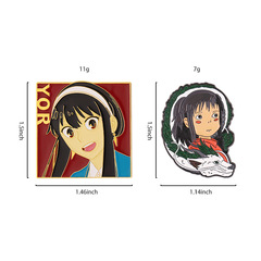 卡通動漫人物周邊金屬烤漆徽章胸花背包裝飾別針