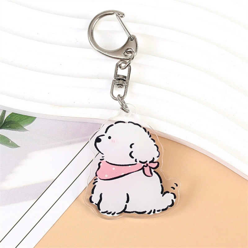 "(Cross-border trading), acrylic keychain, cartoon school bag, pendant"