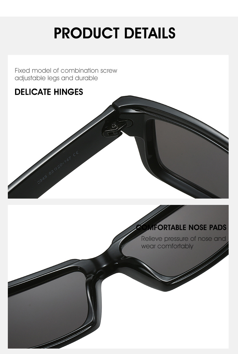 Title 5, Gafas de sol todo en uno retro modernas Street ...