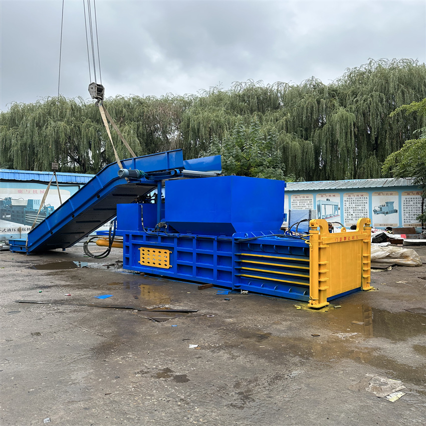 塑料瓶卧式打包机 全自动上料废纸打包机 卧式液压打包机价格