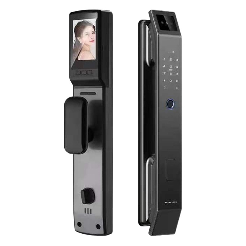 Cerradura de reconocimiento facial, cerradura con huella dactilar, cerradura electrónica, cerradura antirrobo para puerta, mirilla visual, cerradura inteligente para puerta de casa, desbloqueo con huella dactilar