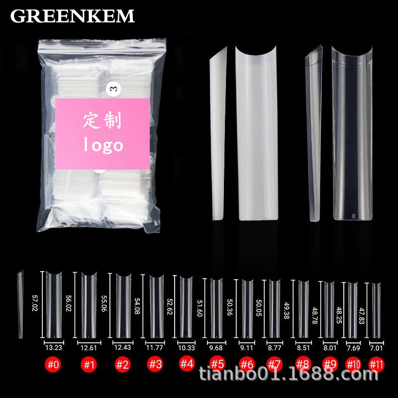 Factory Direct Sales XXXL Denim Water Pipe Ballet Full Coverage Nail Polish Bag Boxed Seamless Extended Nail Polish