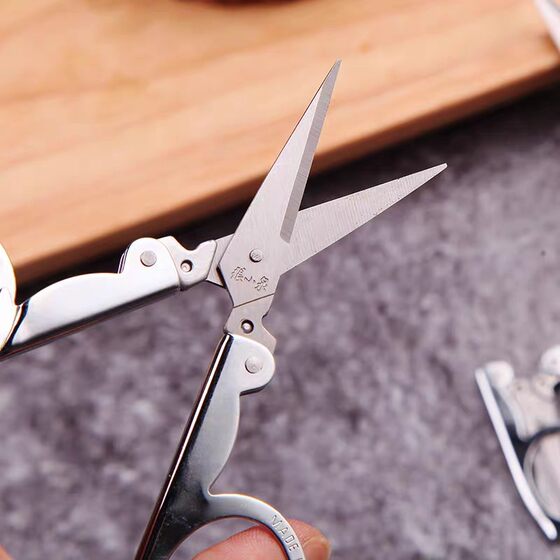 Zhang Xiaoquan Scissors Stainless Steel Folding Fishing Scissors Travel Scissors Portable Mini Scissors with Small Size