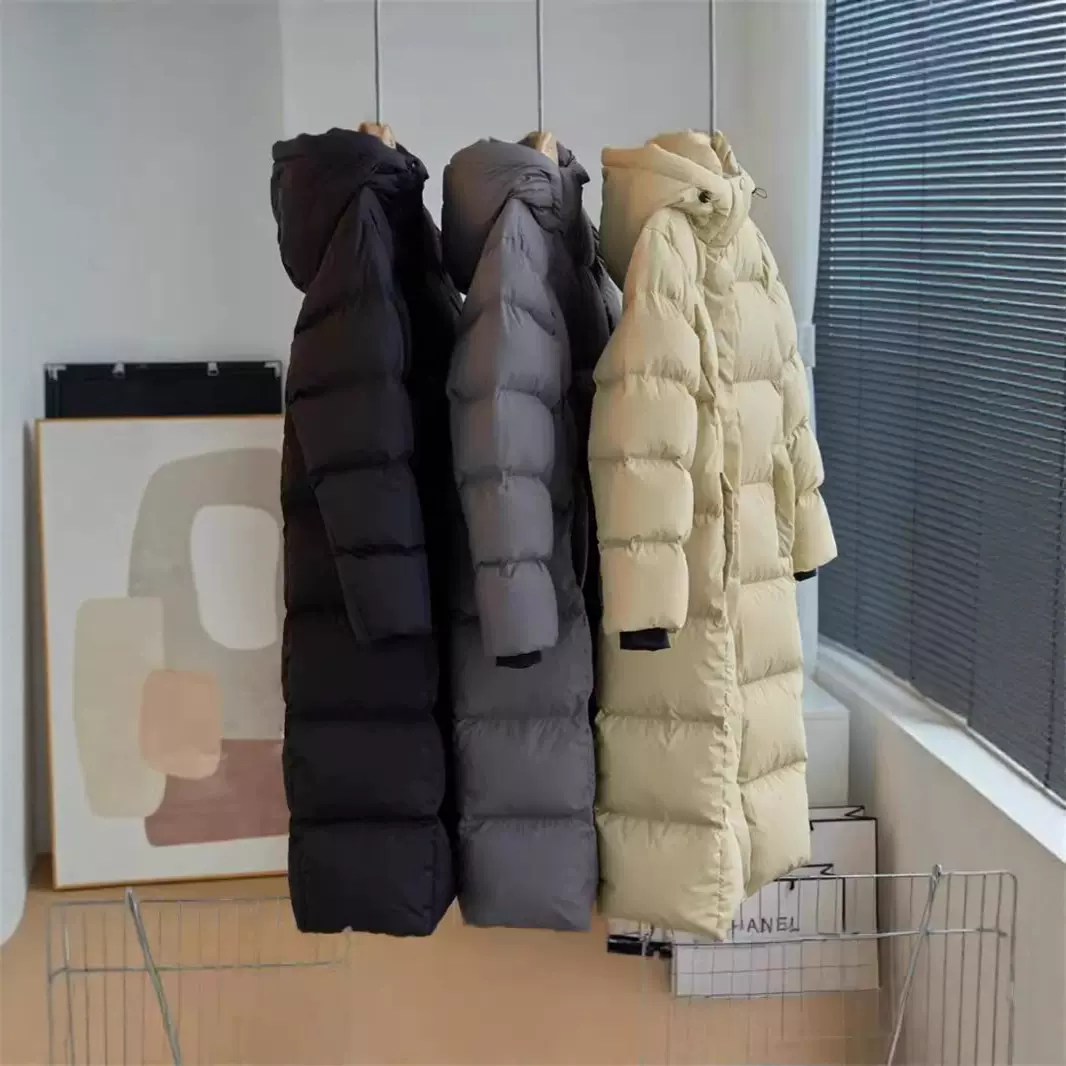 高端白鹅绒长款羽绒服女2025冬新款时尚加厚过膝外套女装批发货源