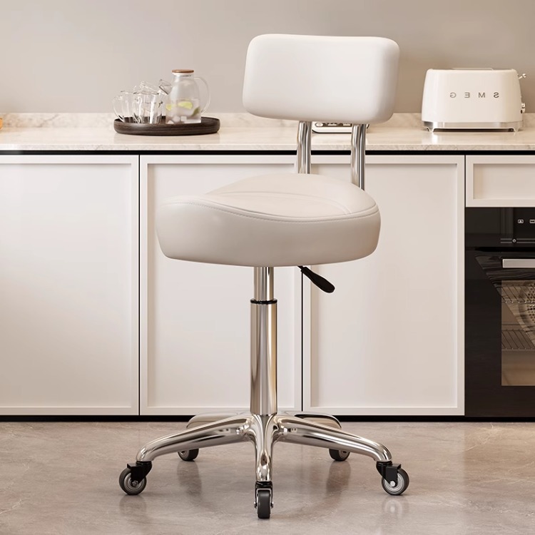 Silla de peluquería cómoda y sedentaria personalizada para cocinar, se puede levantar y bajar, caja registradora, taburete, silla de montar para cocinar en la cocina image 24