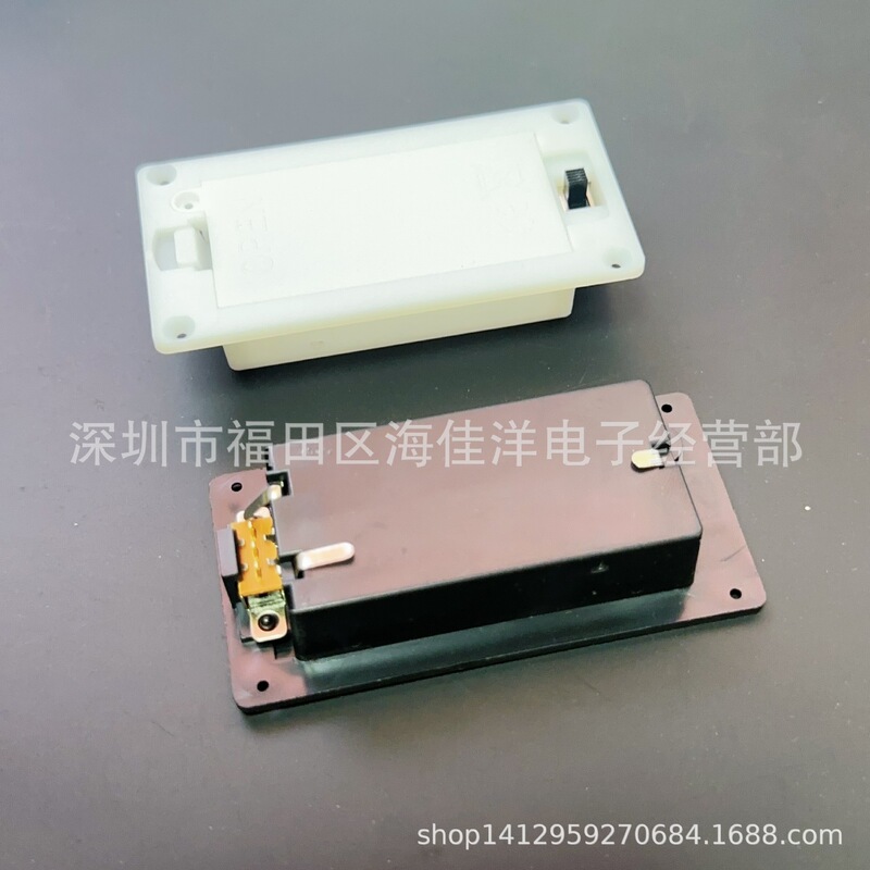 7号2节带盖带开关电池盒嵌入式3V七号二节带盖带开关电池座可取盖|undefined