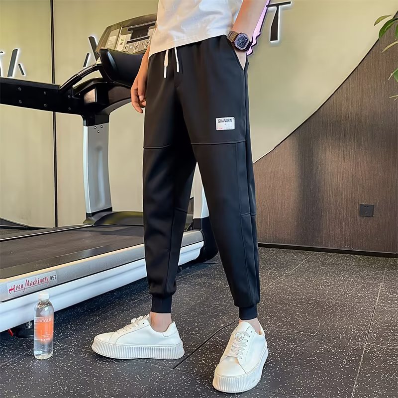 Jarní a podzimní ležérní úzká sportovní tunika Harun, módní všestranné zkrácené kalhoty - tisknutelný Tiktok Face Sheet_voghion.com