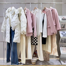 .杰可丝25秋冬羽绒服打底尾货批发实体直播拿货撤柜品牌折扣女装