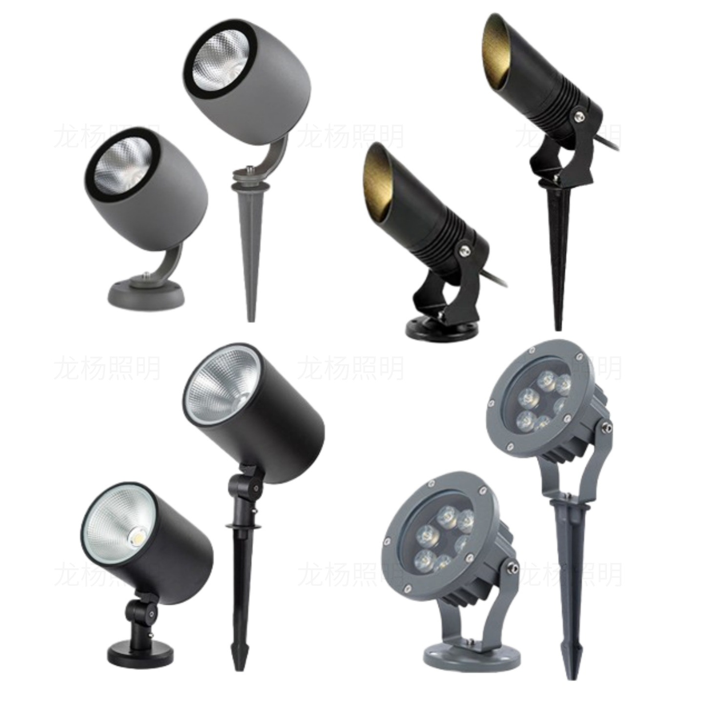 Led Outdoor Waterproof Projection Lamp, Ground Plug Lamp, Tree Lamp, Tree Lamp, Outdoor Plug-In Mud Lamp, Garden Landscape Lamp