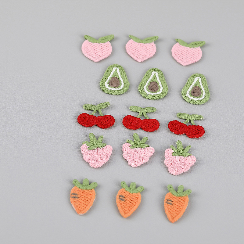 Matte small strawberry, hairgrip, accessory, tights, socks, sweater, with embroidery 2