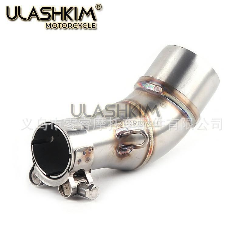 Motorcycle sports car connecting pipe YZF MT03 R3 R25 modified stainless steel front exhaust pipe 51MM universal