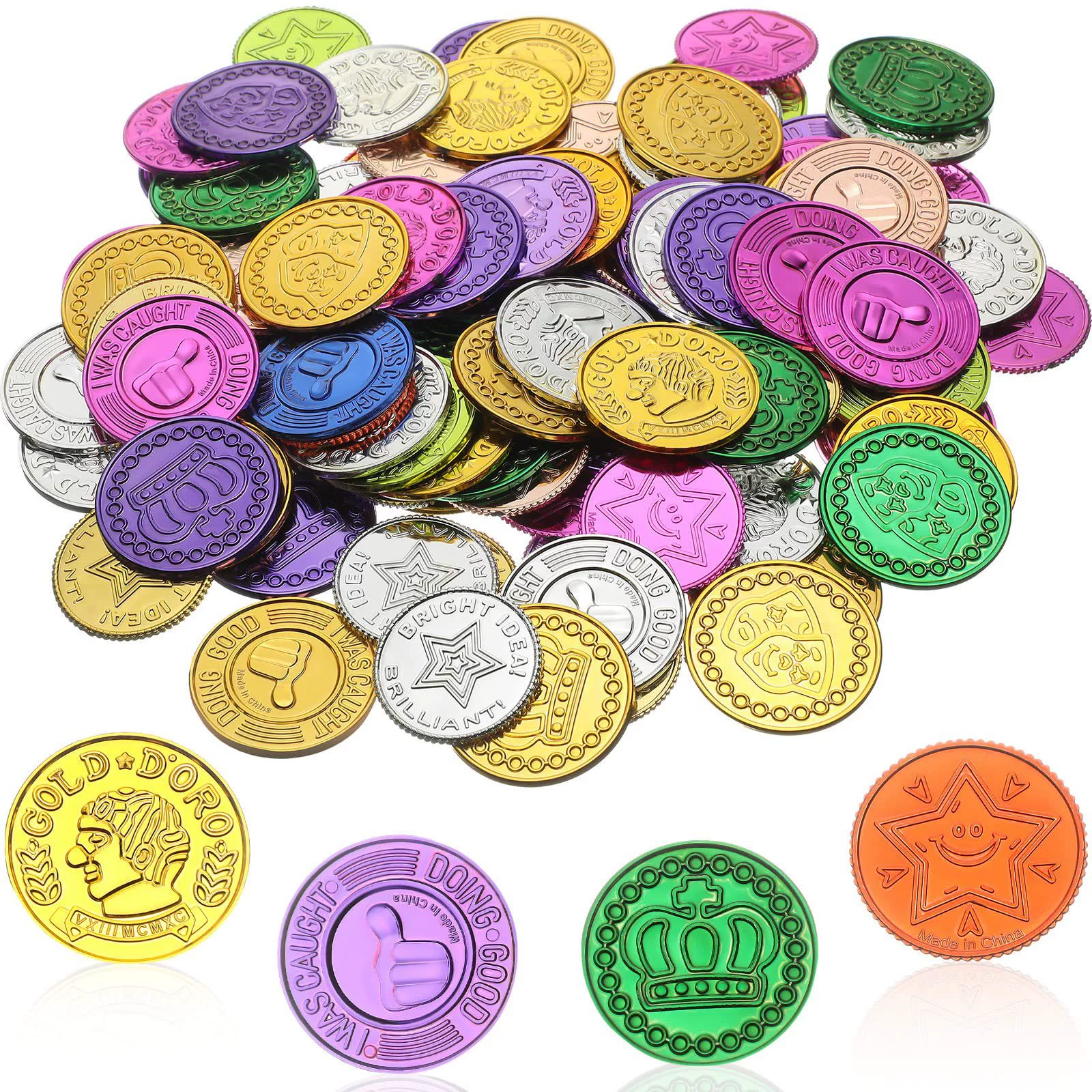 Пиратская корона, дизайн Марди Гра, зеленый, с изображением монеты, наградные очки, клевер, карнавал, Рождество