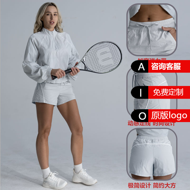Luluzgly Cross-Border Running Shorts for Women, Casual Pocket Quick-Dry Waterproof Fitness Outdoor Shorts