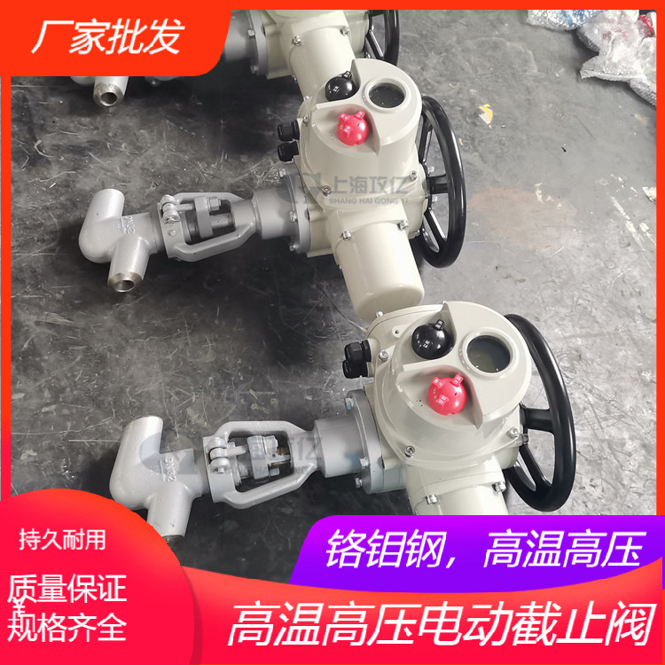 铬钼钢焊接截止阀 J961Y-P54 170V DN50电动焊接式截止阀