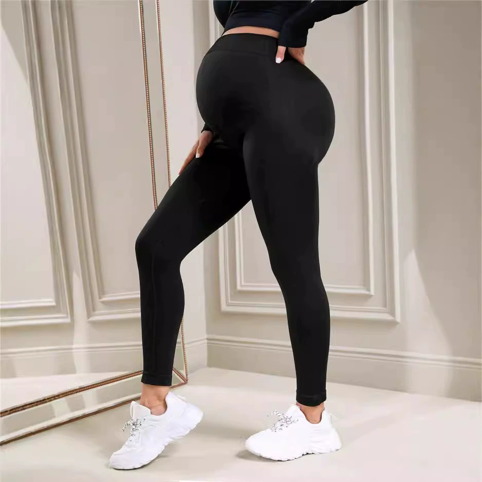 Брюки для беременных на весну и осень, верхняя одежда, повседневные леггинсы с высокой талией для ранней беременности, модные брюки для йоги и пилатеса для беременных, поддерживающие живот