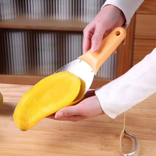Mango knife wholesale Japanese style large thickened fruit shape scooping fruit dicing diced avocado watermelon knife